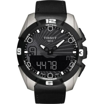 Watch strap Tissot T610035306 Leather Black 22mm